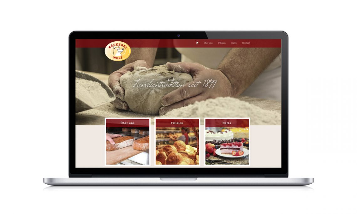 Bäckerei Wolf Website